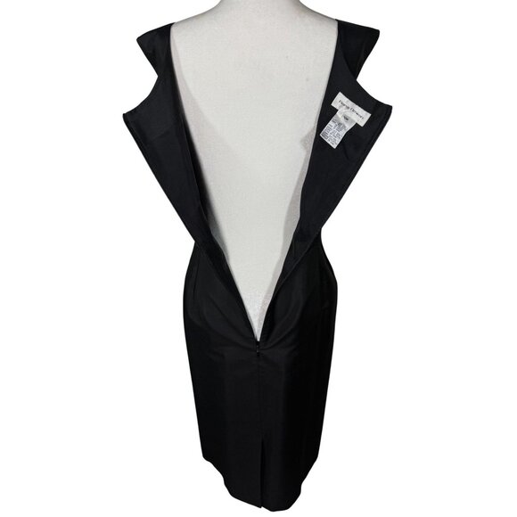 Rena Rowan 100% Silk Womens Dress Plus Size 20W Black Sleeveless Embroidered - Picture 6 of 9